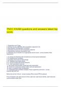 TNCC Exam elaborations and study guide bundled document graded A 
