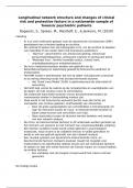 Samenvatting - 'Longitudinal network structure and changes of clinical risk and protective factors in a nationwide sample of forensic psychiatric'