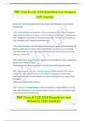 FMF Core & LCE (234 Questions and Answers 2023 Update).