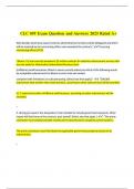 CLC 059 Exam Question and Answers 2023 Rated A+