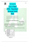 Answers 2.5.3 Test  (TS)_ TeacherScored Unit  Test