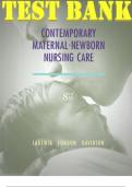 Contemporary Maternal-Newborn Nursing Care 8th Edition Test Bank