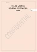 CSLB B LICENSE GENERAL CONTRACTOR EXAM 200 QN AND ANS