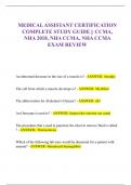 MEDICAL ASSISTANT CERTIFICATION COMPLETE STUDY GUIDE || CCMA,  NHA 2018, NHA CCMA, NHA CCMA  EXAM REVIEW