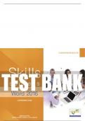 Test Bank For Skills for Success with Microsoft Word 2016 Comprehensive 1st Edition All Chapters - 9780134487885