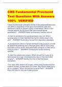 CMS Fundamental Proctored Test Questions With Answers  100% VERIFIED