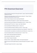 FFA Greenhand Quiz-bowl with complete solutions