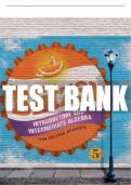 Test Bank For Introductory and Intermediate Algebra for College Students 5th Edition All Chapters - 9780134180946