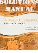 SOLUTIONS & INSTRUCTOR MANUAL for Electronics Fundamentals: A Systems Approach 1st Edition by Thomas Floyd and David Buchla. ISBN 9780137522781 (All 21 Chapters)