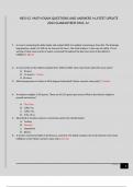 HESI V2 MATH EXAM QUESTIONS AND ANSWERS I=LATEST UPDATE 2023 GUARANTEED PASS. A+.