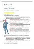 Samenvatting The Human Body - Probleem 1