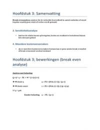 Cost accounting hoofdstuk 3 samenvatting