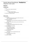 Pediatric crash study guide for FNP board exam