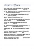 millwright level 2 Rigging QUESTIONS & ANSWERS 2023 ( A+ GRADED 100% VERIFIED)