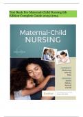 Test Bank For Maternal-Child Nursing 6th Edition Complete Guide 2023/2024