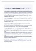 2023-2024 GREENHAND AREA QUIZ #-solved 100%