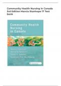 Community Health Nursing in Canada 3rd Edition Marcia Stanhope 17 Test bank