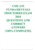 CMS ATI FUNDAMENTALS PROCTORED EXAM 2024  QUESTIONS AND CORRECT ANSWERS  (100% COMPLETE)