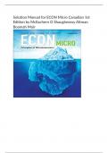 Solution Manual for ECON Micro Canadian 1st  Edition by McEachern O Shaughnessy Altman  Boamah Moir