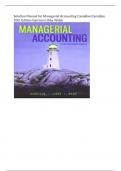 Solution Manual for Managerial Accounting Canadian Canadian 10th Edition Garrison Libby Webb