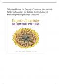 Solution Manual for Organic Chemistry Mechanistic  Patterns Canadian 1st Edition Ogilvie Ackroyd  Browning Deslongchamps Lee Sauer