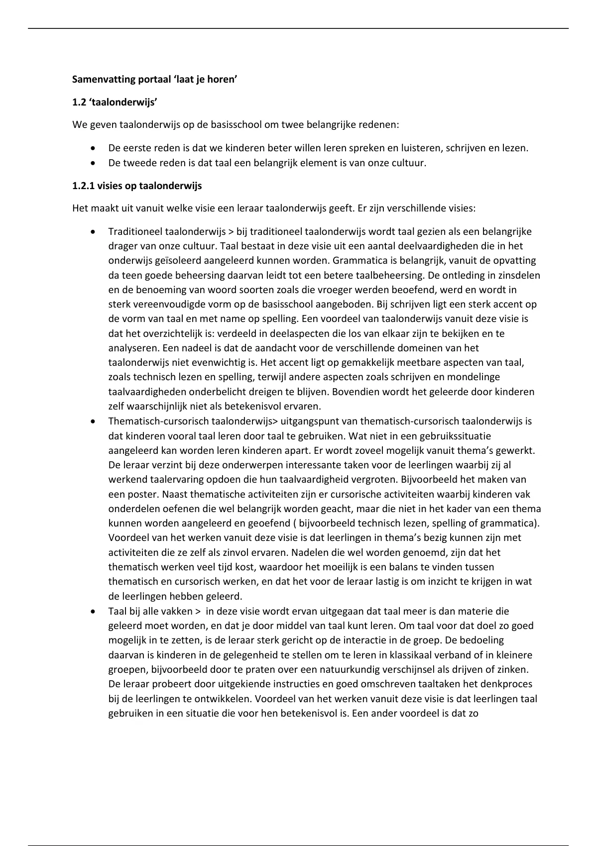 Samenvatting Portaal - Praktische Taaldidactiek Voor Het Basisonderwijs ...