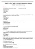 COMM 226 TEST BANK FINAL EXAM QUESTIONS AND ANSWERS COMLETE UPDATE Concordia University