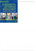 Fundamental Orthopaedic Management for the Physical Therapist Assistant 4th Edition By Robert Manske -  Test Bank