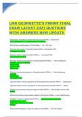 LMRGEORGETTE’SPMHNP FINAL EXAM LATEST 2023 QUSTIONS WITH ANSWERS NEW UPDATE 