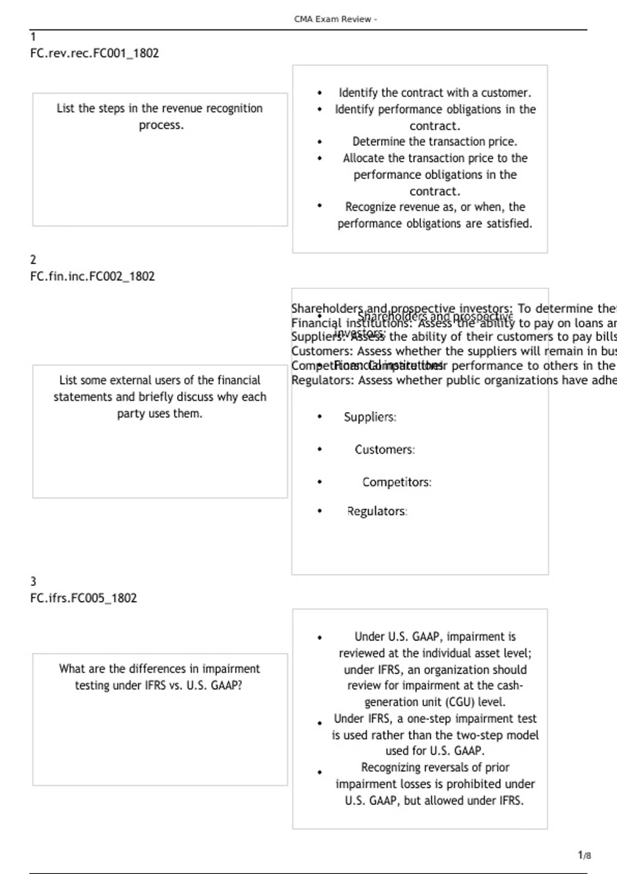 CMA part1secA Flashcards 2024 ACCOUNTING (CMA) Stuvia US