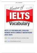 IELTS VOCABULARY STUDY GUIDE BULK. 