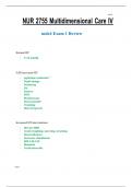 NUR 2755 Multidimensional Care IV-mdc4 Exam 1 Review