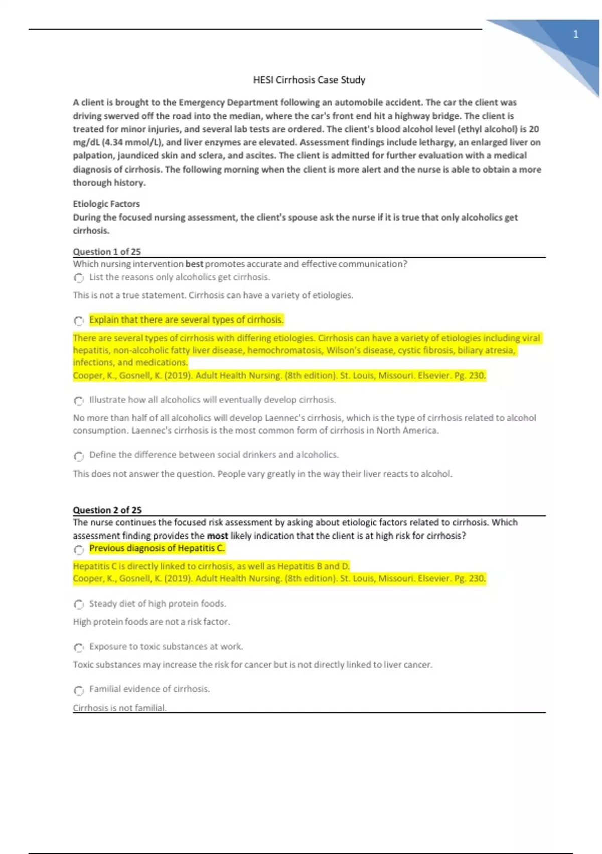 cirrhosis case study answers