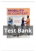 Mobility in Context Principles of Patient Care Skills 3rd Edition Test Bank