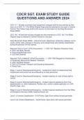  CDCR SGT. EXAM STUDY GUIDE QUESTIONS AND ANSWER 2024
