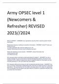 Army OPSEC level 1 (Newcomers & Refresher) REVISED 2023//2024 