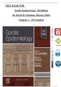 TEST BANK For Gordis Epidemiology, 7th Edition By David D Celentano; Moyses Szklo, All Chapters 1 - 20, Complete Newest Version