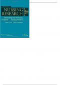 Nursing Research Generating and Assessing Evidence For Nursing practice 9th edition By Pilot - Test Bank