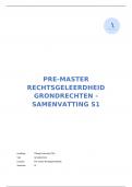 Rechtsgeleerdheid - Grondrechten samenvatting S1 (cijfer: 8,5)