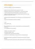 CPD EXAM 3 QUESTIONS AND ANSWERS GRADED A+