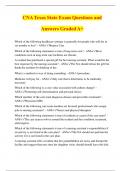 CNA Texas State Exam Questions and Answers Graded A+