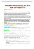 HESI EXIT EXAM GUIDELINE TIPS  FOR SUCCESS PASS RN EXIT HESI 1