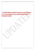 2023 hesi mental health rn questions-and-answers from v1-v3 test banks from actual-exams-2023 complete-guide-rated-