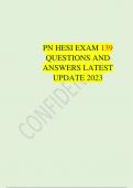 PN EXAM HESI QUESTIONS WITH ANSWERS 2023 UPDATE GRADED A+ REAL EXAM