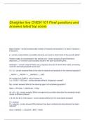     Straighter line CHEM 101 Final questions and answers latest top score.