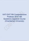 VATI RN COMPREHENSIVE PREDICTOR 2023 REAL EXAM 180  QUESTIONS AND CORRECT ANSWERS