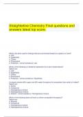   Straighterline Chemistry Final questions and answers latest top score.