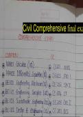 Civil Comprehensive final exam 2023/2024