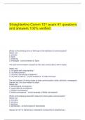   Straighterline Comm 101 exam #1 questions and answers 100% verified.