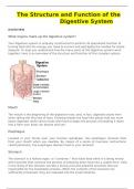 The Structure and Function of the Digestive System